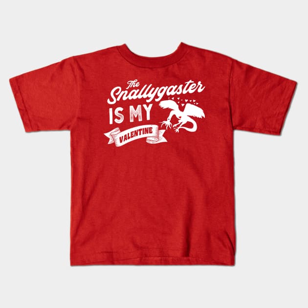 The Snallygaster is My Valentine Cute Valentines Day Cryptid Kids T-Shirt by Strangeology